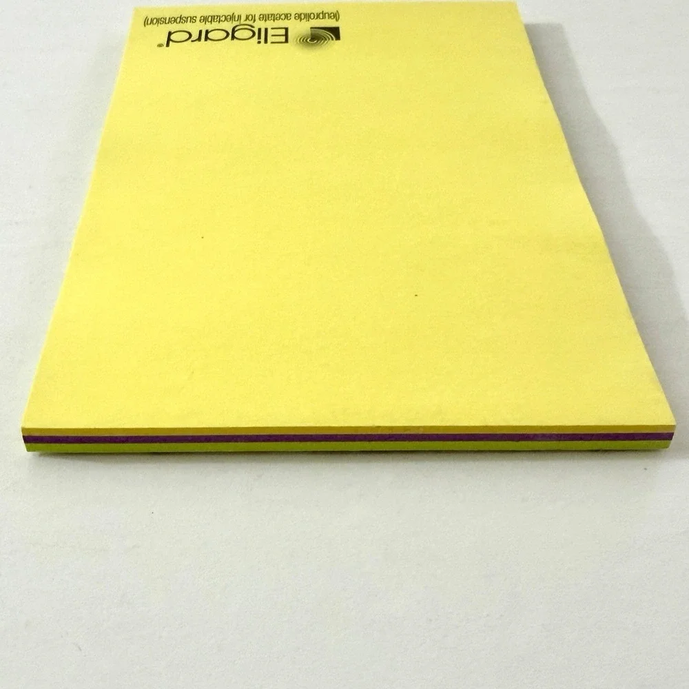 Vintage Eligard Pharmaceutical Drug Rep Post-it Notes Promo Advertising Pad